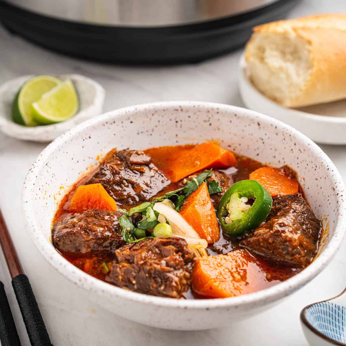 a bowl of bo kho